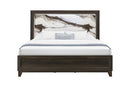 HARMONY BROWN TWIN BED WITH LED