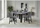 D5473 BAR TABLE AND 4 D06 BAR STOOLS