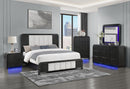 BECKETT WHT/BLK KING BED GROUP