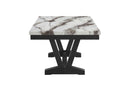 D1319 BLACK/WHITE DINING TABLE
