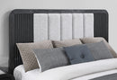 BECKETT WHITE/BLACK QUEEN BED