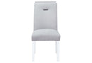 MONACO WHITE DINING TABLE + 8 MONACO DINING CHAIR