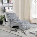 Light Gray Wave Chaise Lounge RC-160-03